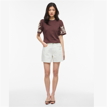 VILA JAF RW DENIM SHORTS CLOUD DANCER - 14111887